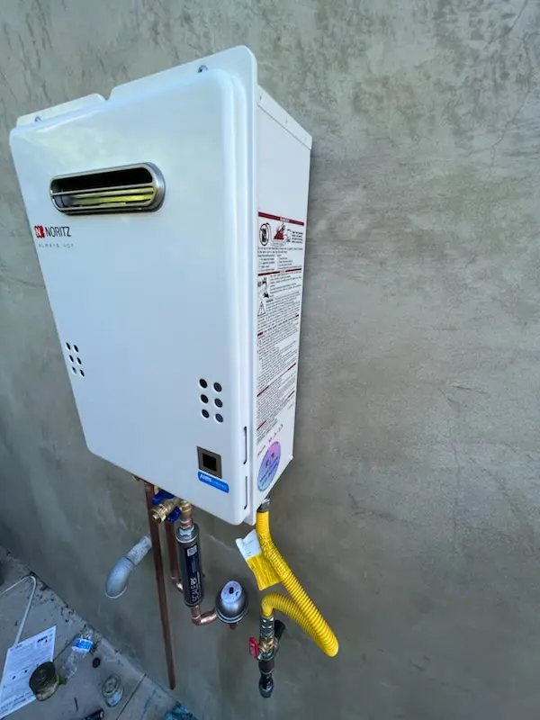 Tankless water heater installation for Robin Ridge homes